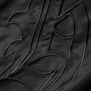 BOMBER FUR JACKET - BLACK