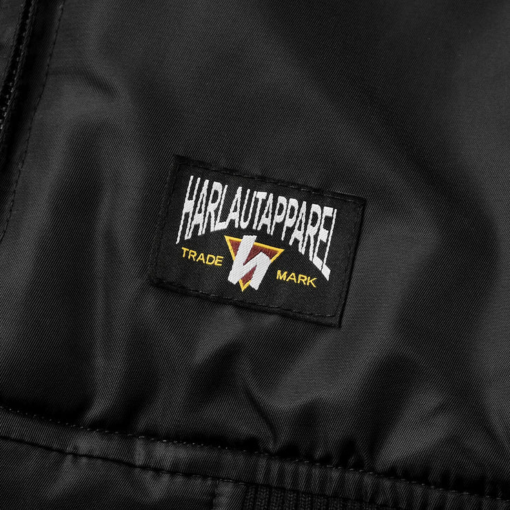 BOMBER FUR JACKET - BLACK