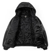 STUDDED CANVAS JACKET - BLACK