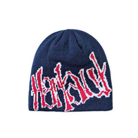 DISTORT BEANIE - NAVY / FUSCHIA