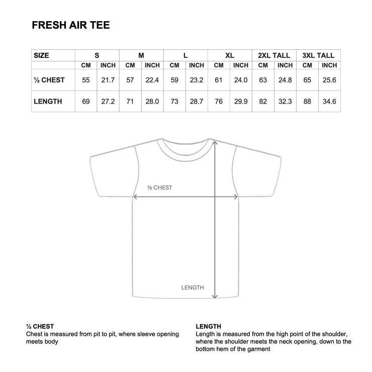 FRESH AIR TEE - WHITE