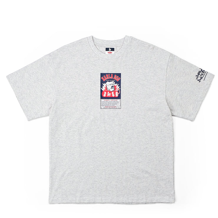 HARLA DOG TEE - ASH