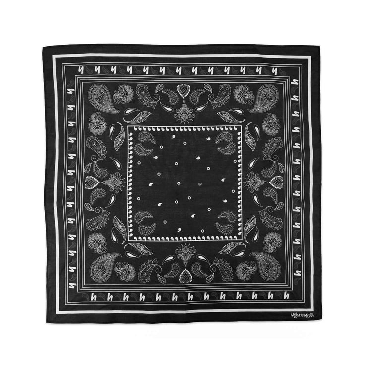PAISLEY BANDANA - BLACK