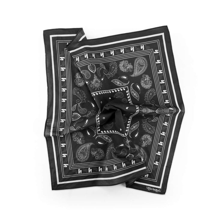 PAISLEY BANDANA - BLACK