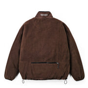 1/4 ZIP TRAIL FLEECE - BROWN