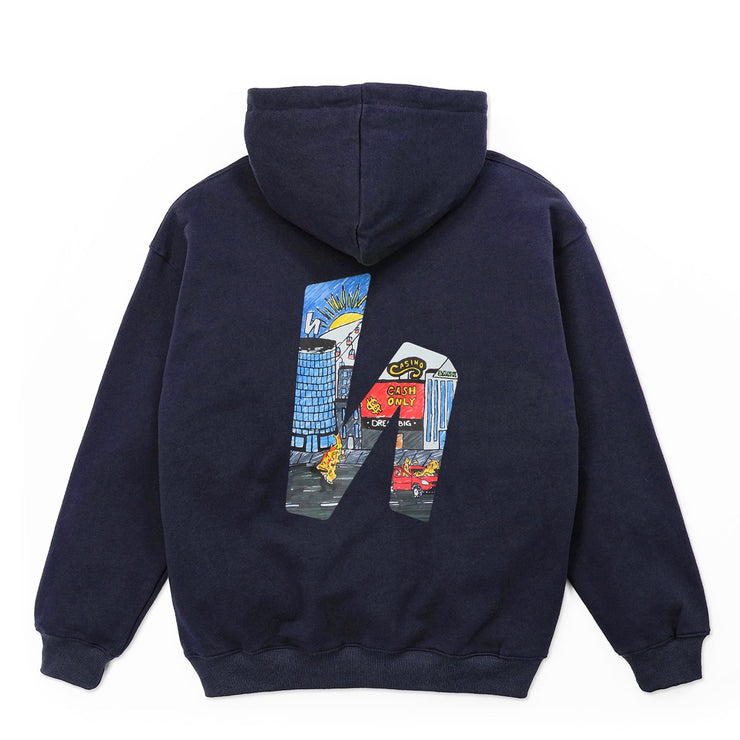 SNOW CITY HOODIE - NAVY