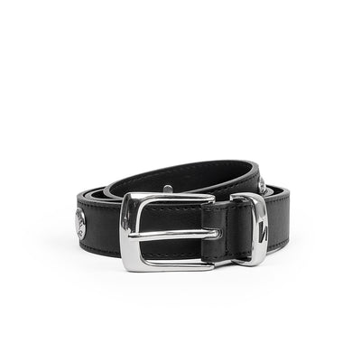 SPIRAL STUDDED BELT - BLACK