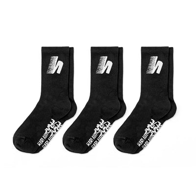 SPORTS SOCKS 3 PACK - BLACK