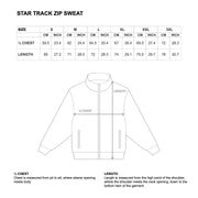 STAR TRACK ZIP SWEAT - BLACK