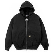 VILLAIN ZIP HOODIE - BLACK
