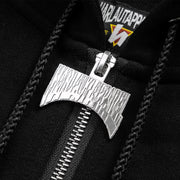 VILLAIN ZIP HOODIE - BLACK