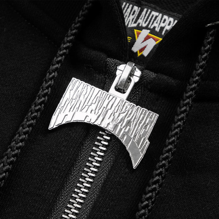 VILLAIN ZIP HOODIE - BLACK