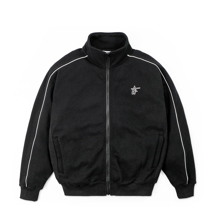 STAR TRACK ZIP SWEAT - BLACK
