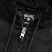 STUDDED CANVAS JACKET - BLACK