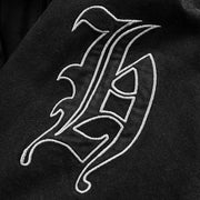 STUDDED CANVAS JACKET - BLACK