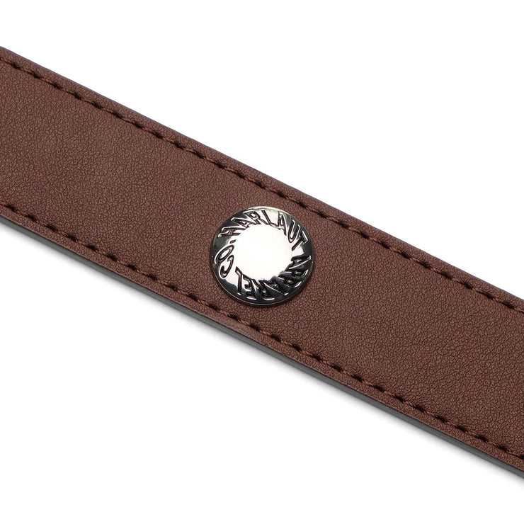 SPIRAL STUDDED BELT - BROWN