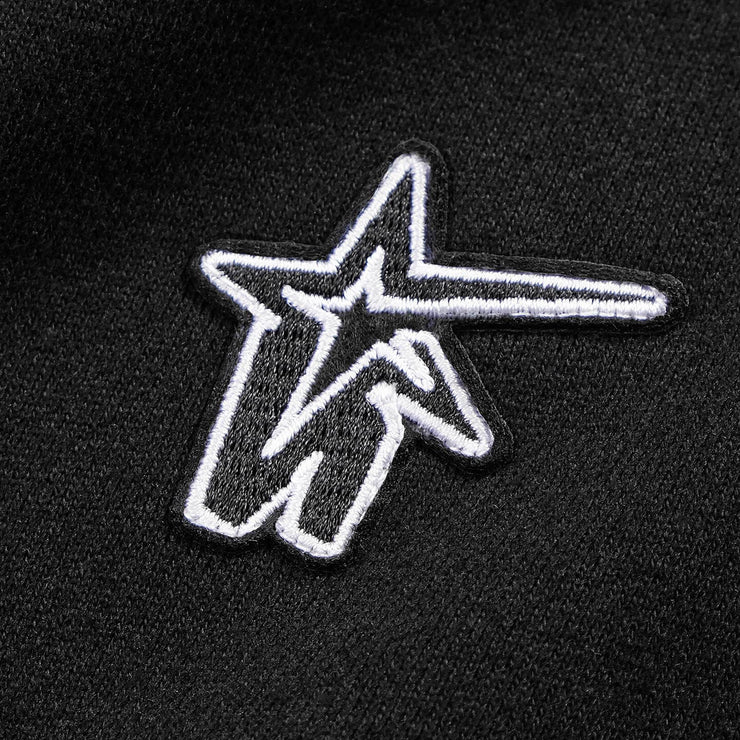 STAR TRACK ZIP SWEAT - BLACK